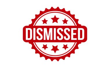 Dismissed Rubber Stamp Seal Vector
