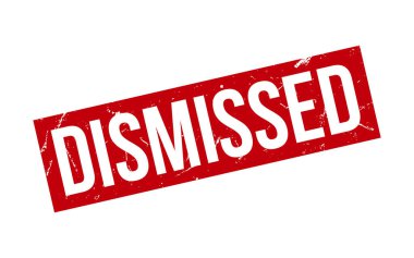 Dismissed Rubber Stamp Seal Vector