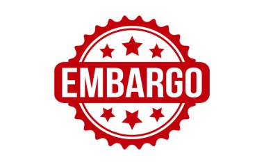 Embargo Rubber Stamp Seal Vector