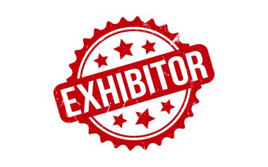 Exhibitor Rubber Stamp Seal Vector