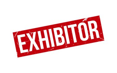 Exhibitor Rubber Stamp Seal Vector