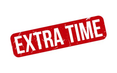 Extra Time Rubber Stamp Seal Vector