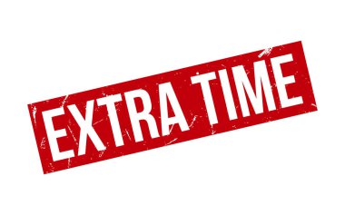Extra Time Rubber Stamp Seal Vector