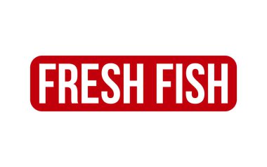 Fresh Fish Rubber Stamp Seal Vector