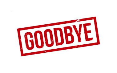 Goodbye Rubber Stamp Seal Vector