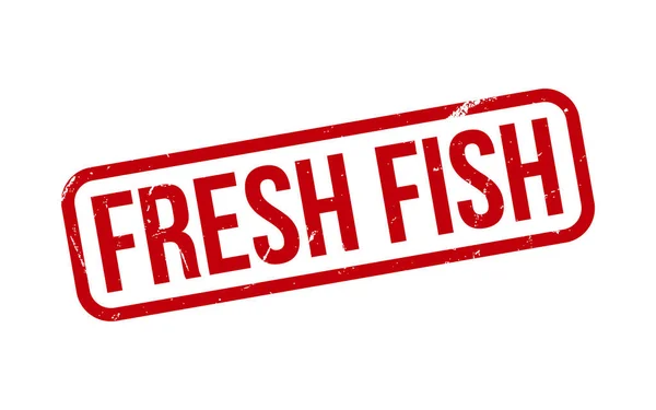 Fresh Fish Rubber Stamp Seal Vector — Vector de stock