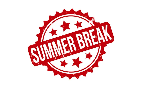 Summer Break Rubber Stamp Seal Vector — Stockový vektor