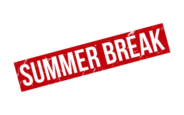 Summer Break Rubber Stamp Seal Vector — Stockový vektor