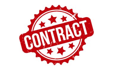 Contract Rubber Stamp Seal Vector