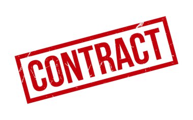 Contract Rubber Stamp Seal Vector