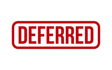 Deferred Rubber Stamp Seal Vector