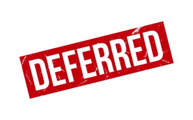 Deferred Rubber Stamp Seal Vector