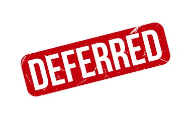 Deferred Rubber Stamp Seal Vector