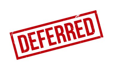 Deferred Rubber Stamp Seal Vector