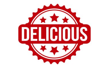 Delicious Rubber Stamp Seal Vector