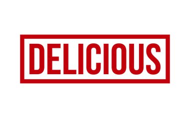 Delicious Rubber Stamp Seal Vector