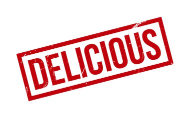 Delicious Rubber Stamp Seal Vector