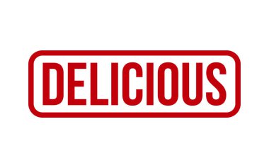 Delicious Rubber Stamp Seal Vector