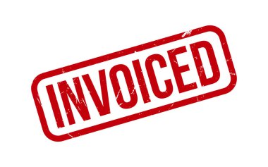 Invoiced Rubber Stamp Seal Vector