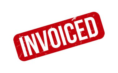 Invoiced Rubber Stamp Seal Vector