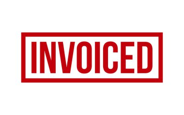 Invoiced Rubber Stamp Seal Vector