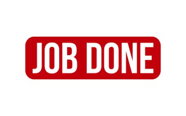Job Done Rubber Stamp Seal Vector