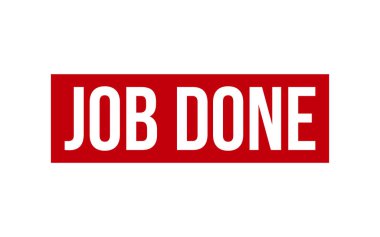 Job Done Rubber Stamp Seal Vector