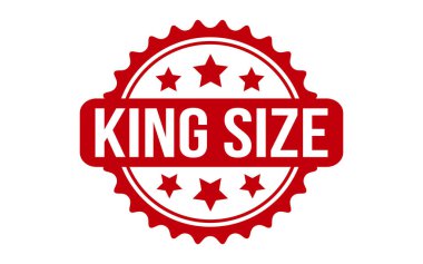 King Size Rubber Stamp Seal Vector