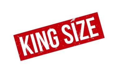 King Size Rubber Stamp Seal Vector