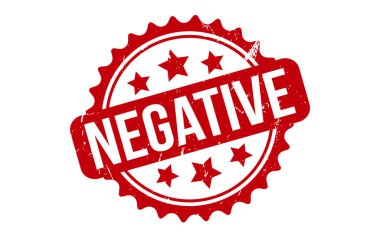 Negative Rubber Stamp Seal Vector
