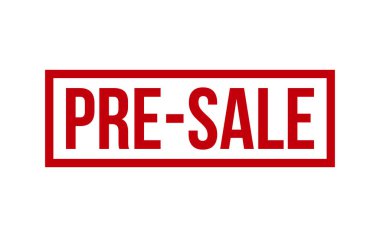 Pre-Sale Rubber Stamp Seal Vector
