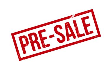 Pre-Sale Rubber Stamp Seal Vector