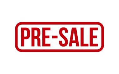 Pre-Sale Rubber Stamp Seal Vector