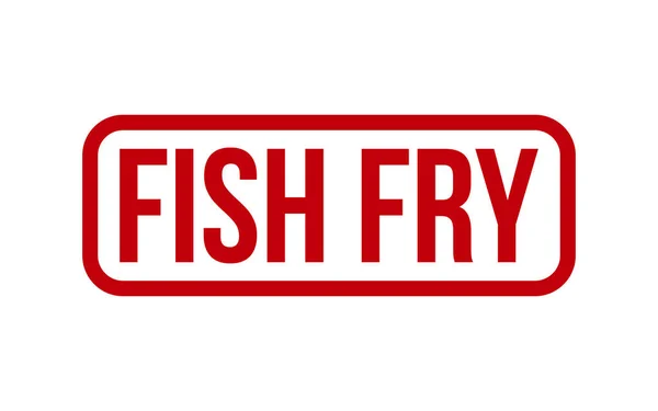 Fish Fry Rubber Stamp Seal Vector — Stockový vektor