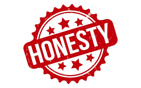 Honesty Rubber Stamp Seal Vector — 图库矢量图片