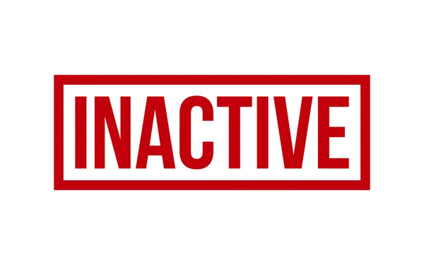 Inactive Rubber Stamp Seal Vector — Vetor de Stock