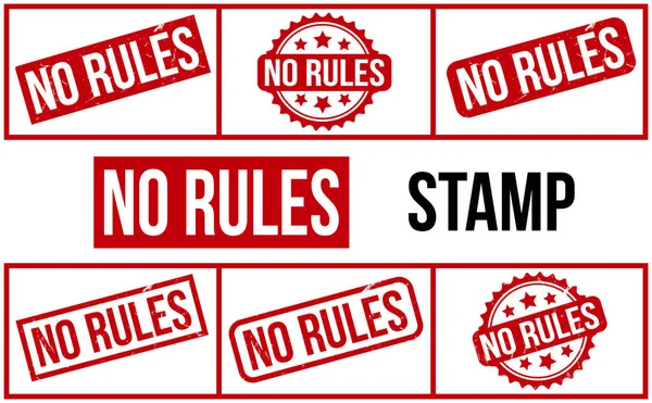 Rules Rubber Stamp Set Vector —  Vetores de Stock
