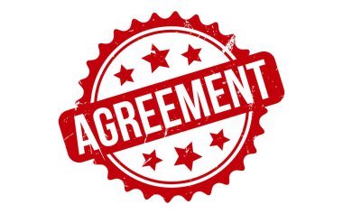 Anlaşma Lastik Damga Mühür Vektörü