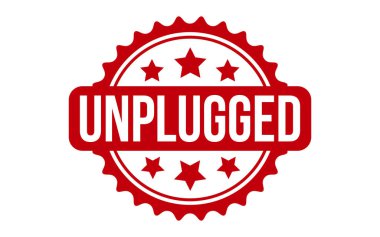 Fişi çekilmiş Kauçuk Mühür Vektörü