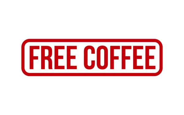 Free Coffee Rubber Stamp Vector — стоковый вектор