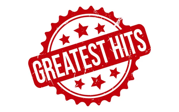 Greatest Hits Caoutchouc Timbre Seal Vecteur — Image vectorielle