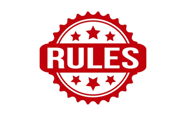 Rules Rubber Stamp Vector — стоковый вектор