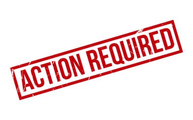 Eylem Gerekli Lastik Damga Mühürleme Vektörü