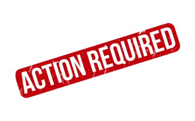 Eylem Gerekli Lastik Damga Mühürleme Vektörü