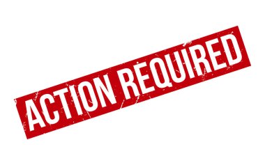 Eylem Gerekli Lastik Damga Mühürleme Vektörü