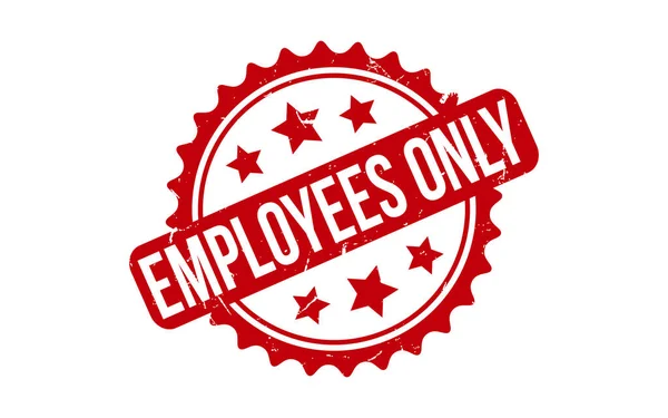 Employees Only Rubber Stamp Seal Vector — Stock Vector
