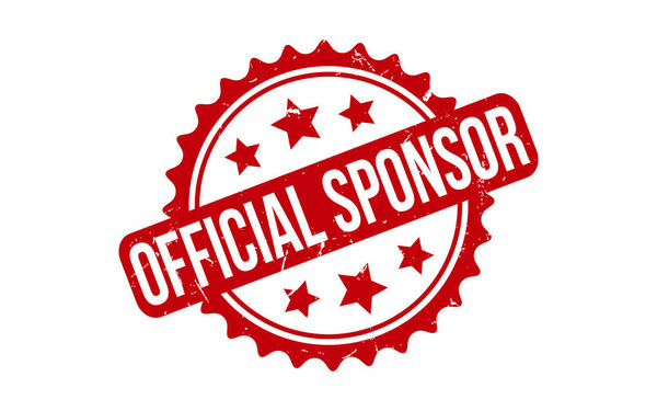Official Sponsor Rubber Stamp Seal Vector