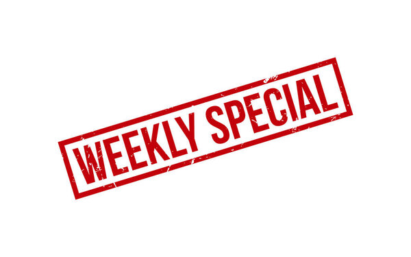 Weekly Special Rubber Stamp Seal Vector