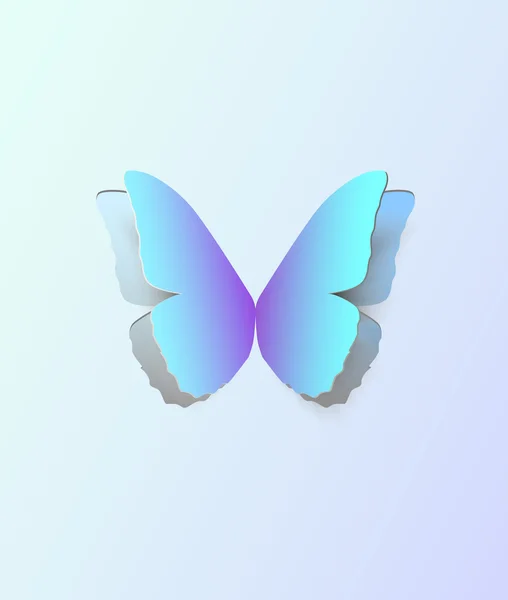 Паперовий метелик. Векторна ілюстрація — стоковий вектор