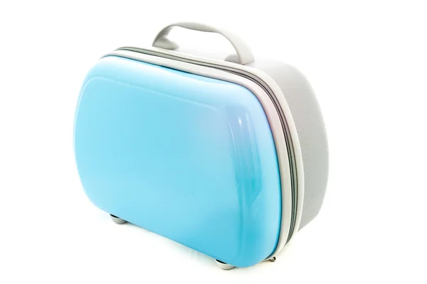 Travalling 的的蓝色手提箱 — 图库照片